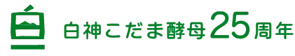 白神こだま酵母25周年